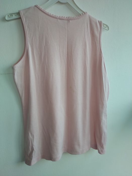 Top / camisola cor de rosa - Punto Roma - Tamanho L