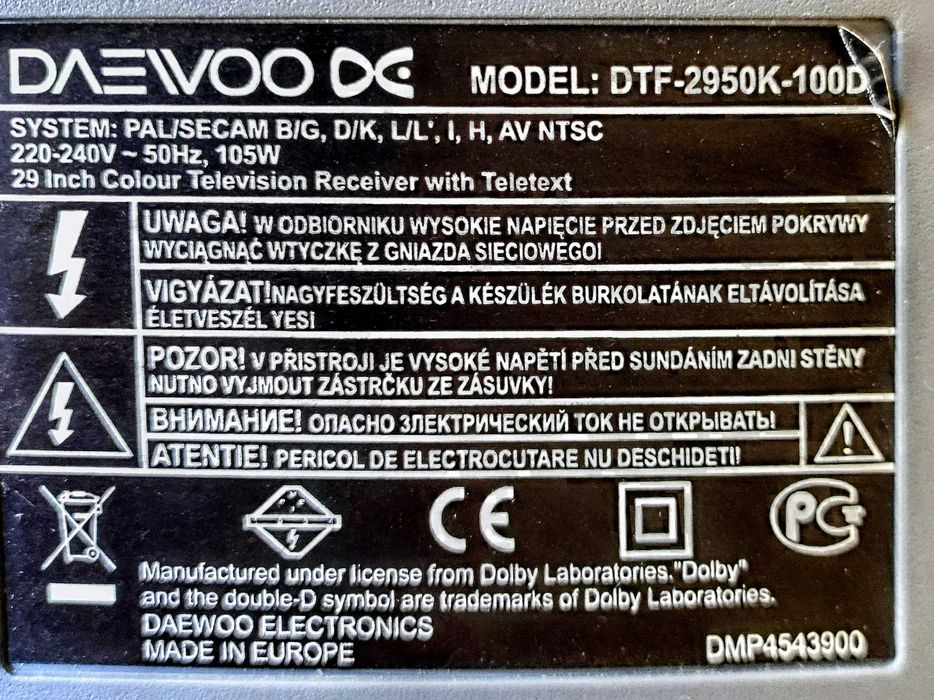 Telewizor Daewoo DTF-2950K-100D