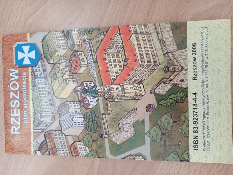 Mapa Rzeszów plan śródmieścia 2006 rok