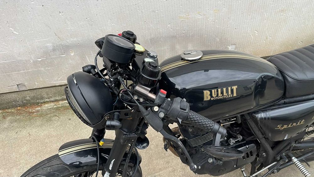 CAFE RACER BULLIT SPIRIT 125cc 05/2018 8.035km uszkodzony -import be ...
