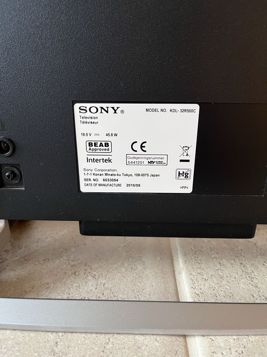Telewizor Sony Bravia  KDL-32R500C 32”