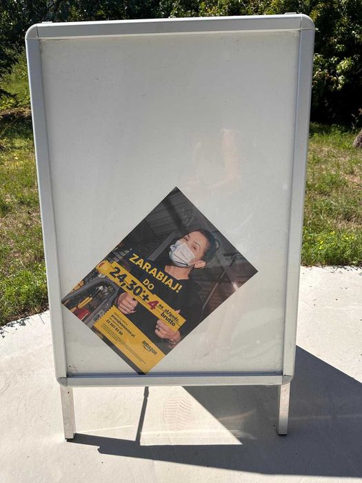 potykacz dwustronny na plakat 106x64