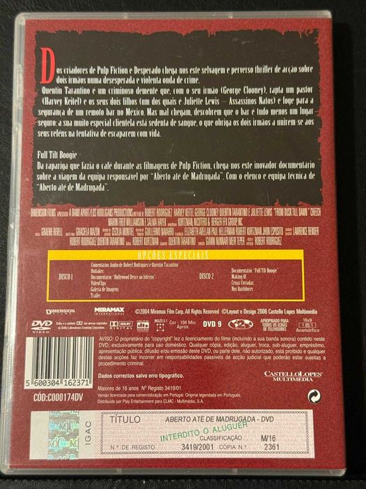 DVD do filme Aberto até de madrugada, Edição Especial