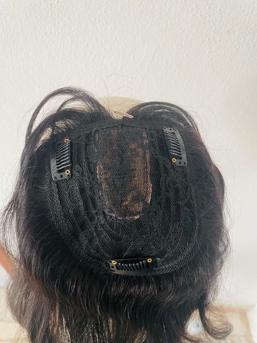 Cabelo humano Cobre Topo com tic tac