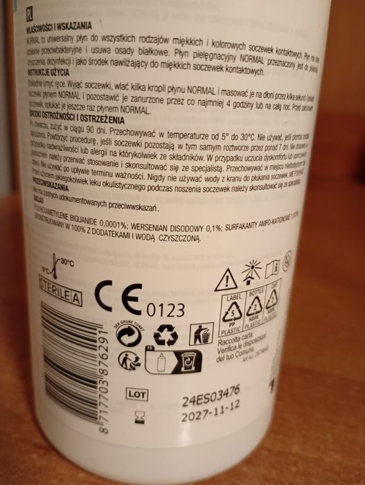 Płyn uniwersalny do soczewek kontaktowych eyewear normal