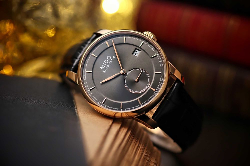 Mido Baroncelli M8608.3.13.4 Zegarek Męski Rose Gold
