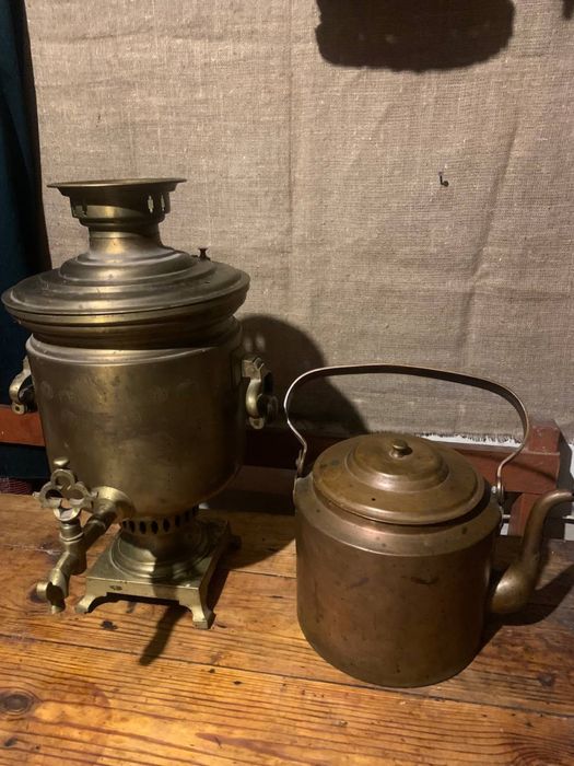 Медный самовар , чайник