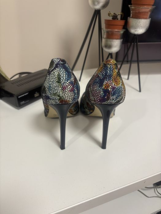 Damskie buty szpilki skóra naturalna