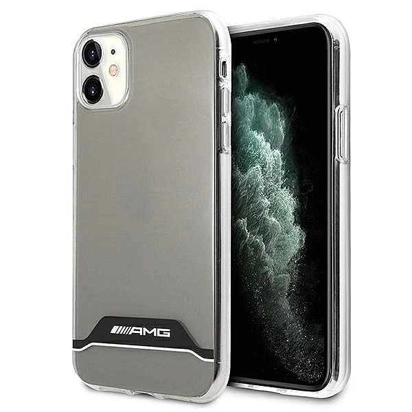 Etui AMG Electroplate Black&White na iPhone 11 / XR 6,1" - przezroczys