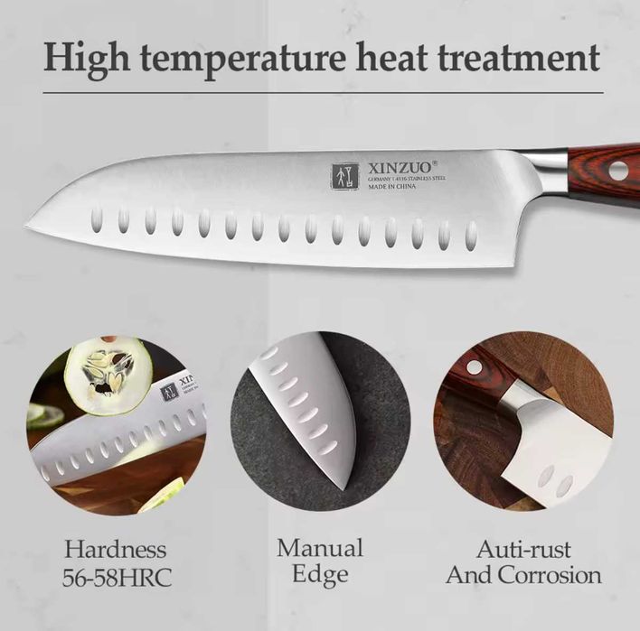 Японский премиум нож XINZUO АКЦИЯ!(Шеф-нож + подставка в подарок)