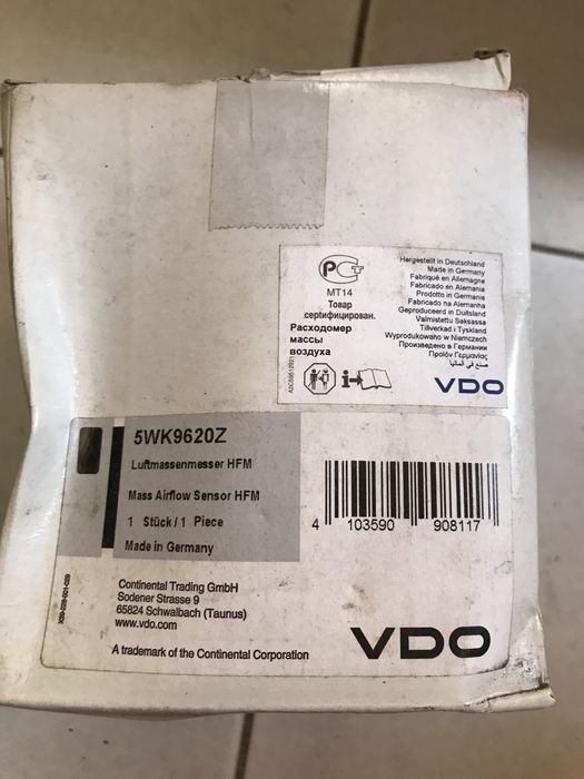 Sensor massa de ar novo Renault Opel Nissan dci