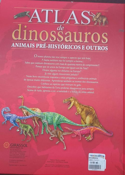 Atlas de Dinossauros  Animais pré-históricos e outros