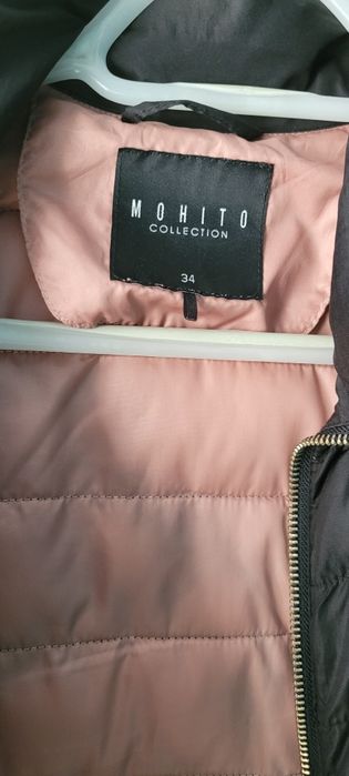 Kurtka czarna parka Mohito 34 jak 36