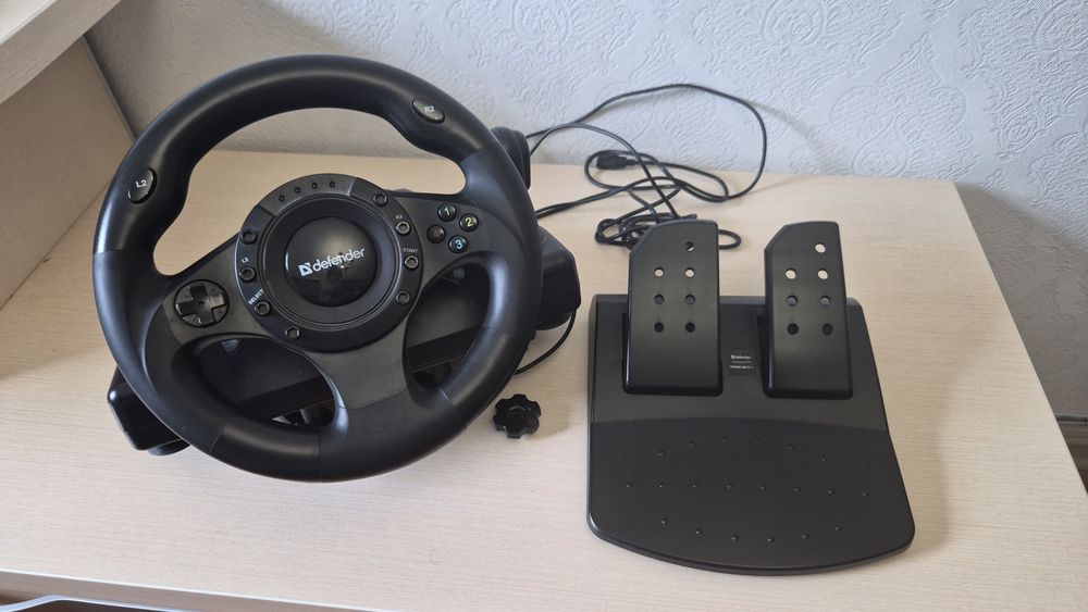 Ігрове кермо з педалями Defender Forsage Drift GT (для ПК / PS3)