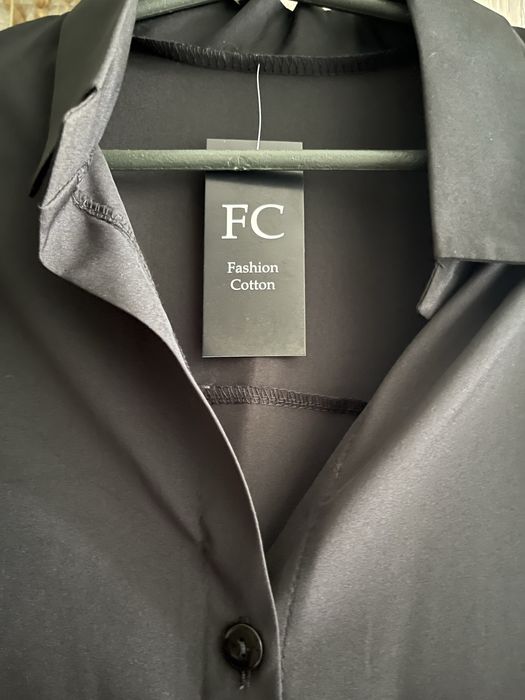 Рубашка чорна великий розмір