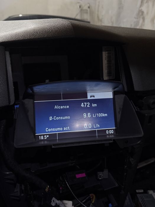 Ecrã CID 3 Linhas Opel Astra H/Zafira B com Moldura Original