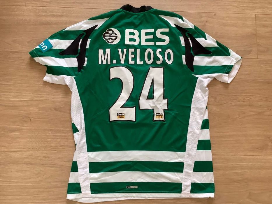 Camisola de Futebol antiga Sporting CP Miguel Veloso