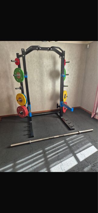 Klatka treningowa sztanga plus podłoga