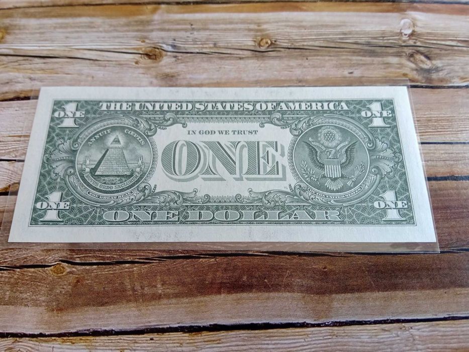 1 $ seria zastępcza UNC/ 100 $ złocony, fant. Piękny zestaw! Gratis!