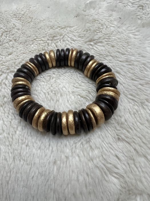 Bransoletka boho etno etniczna drewno drewniana orientalna casual 22