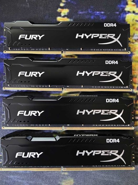 Pamięć RAM HyperX Fury DDR4 4x8GB = 32GB 2400MHz CL15 1.2V HX424C15FB3/8