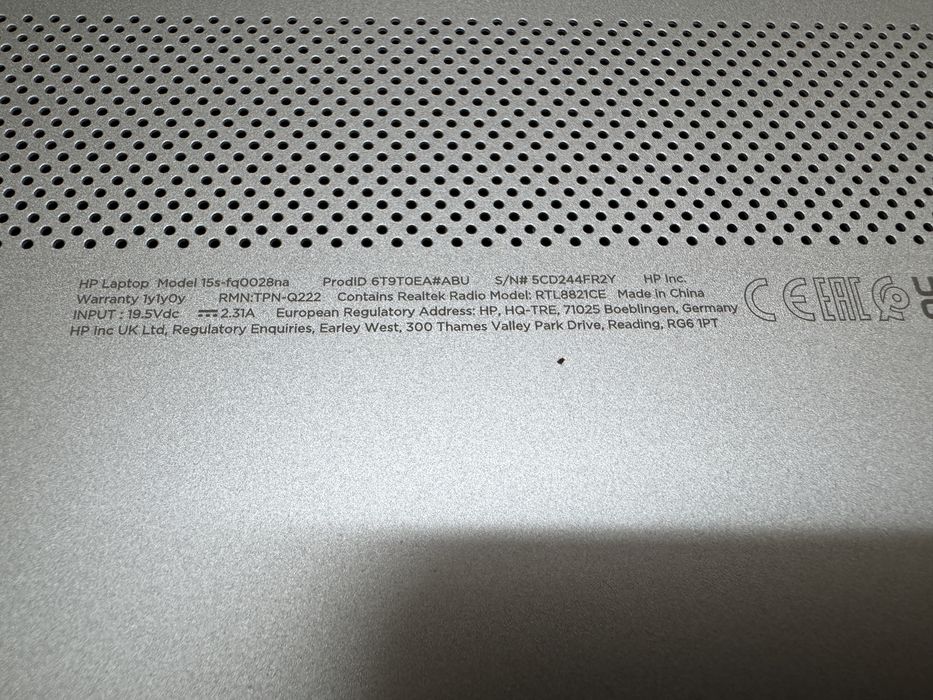Portátil HP 15s-fq0028na, bom estado