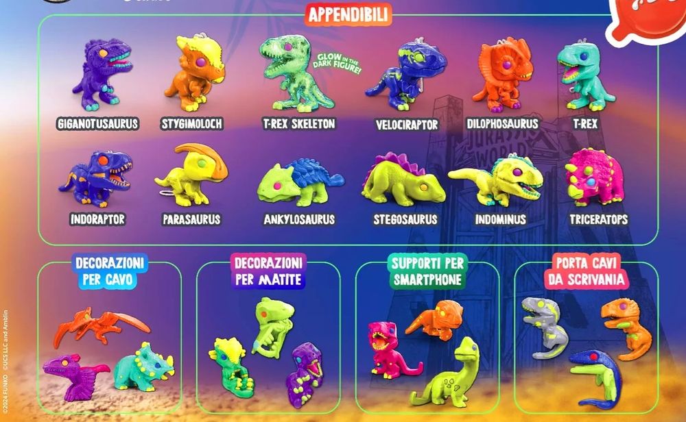 Фігурки кіндер динозаври