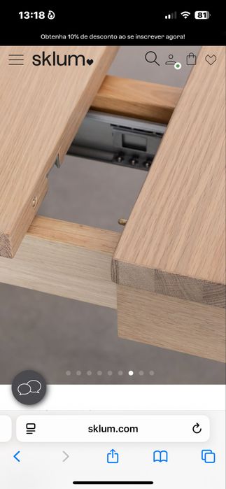 Mesa jantar madeira extensivel SKLUM