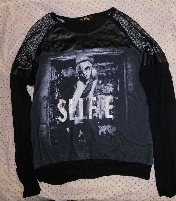 Жіноча стильна кофта (блейзер) бренду La Chica з пайєтками розмір L