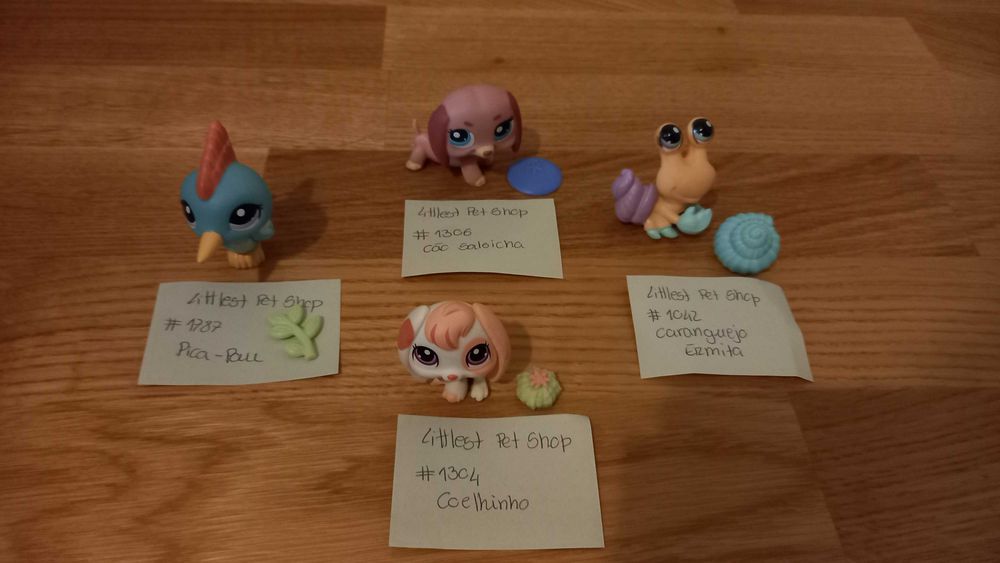 Littlest Pet Shop mascotes + acessórios