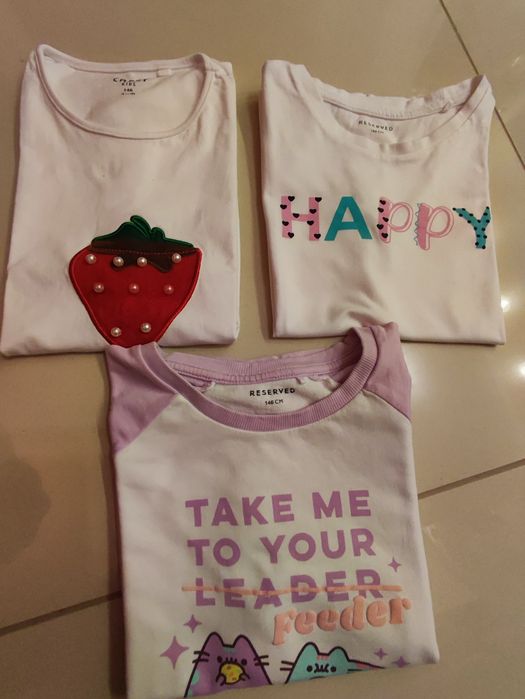 T-shirty dla dziewczynki 146 cm