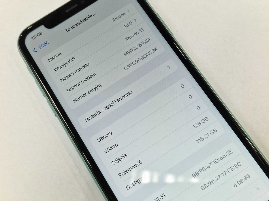 Iphone 11 128GB/ Green/ Zielony/ BAT 100%/ Grade A/ Gwarancja