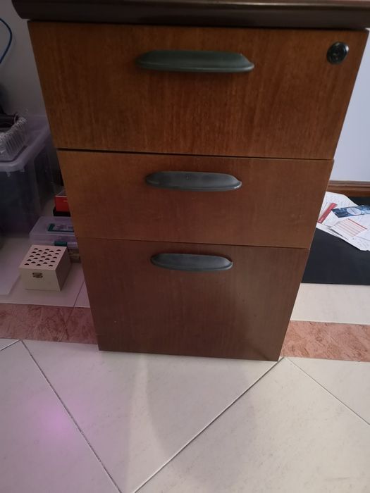 Gavetas de secretária 75*71*42 cm mogno
