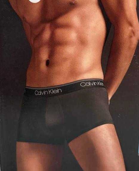 Чоловічі боксери Calvin Klein упаковка з 3х штук сині мікрофібра