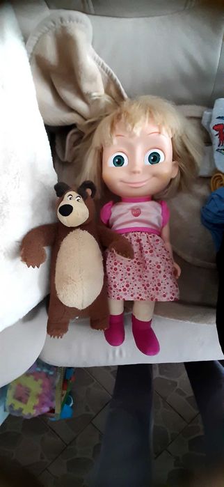 Lalka Masza +Niedźwiedź z bajki w super cenie