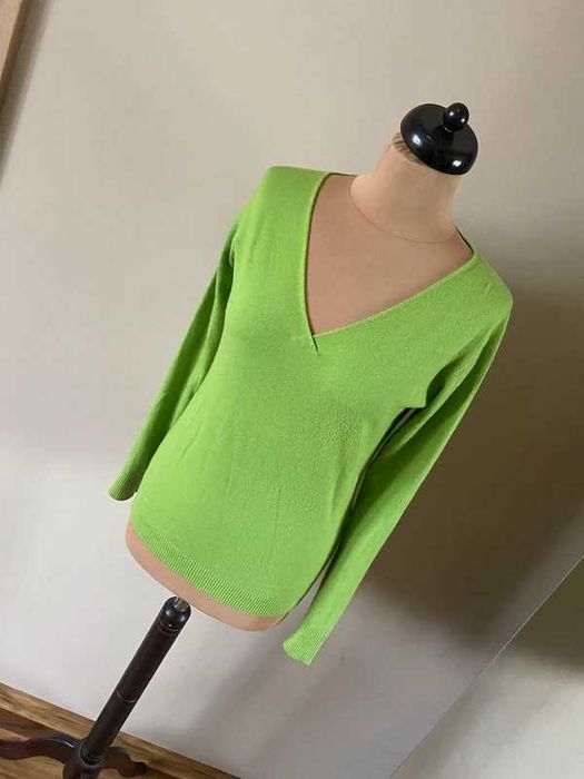 S m wiosenny zielony neon tatuum sweter lekki