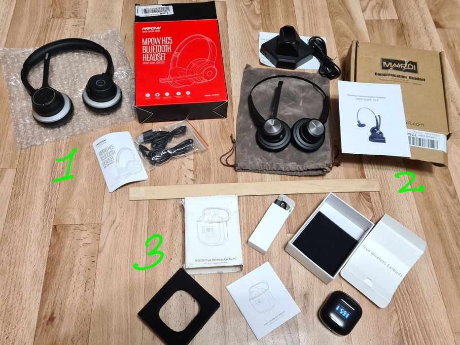 Безпровідні Bluetooth Навушники MPOW HC5 BH359B, MAIRDI M800BT, MD026