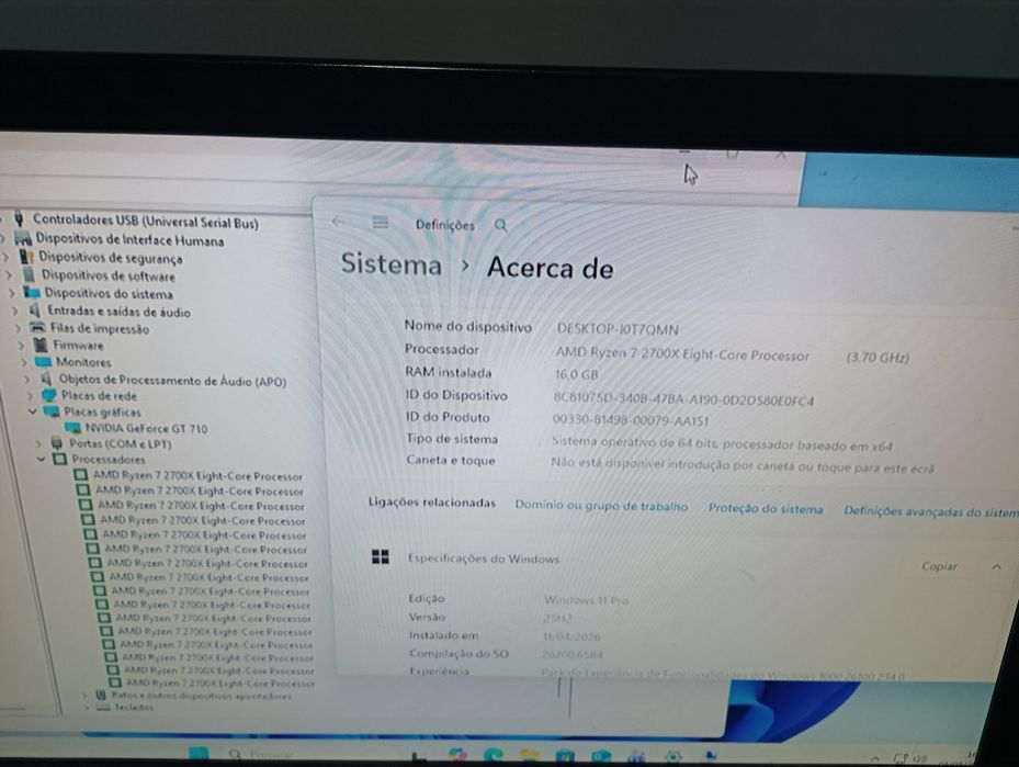 PC desktop AMD Ryzen 7