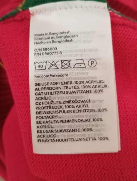 Свитер новогодний H&M,12-14 лет,158-164 см.