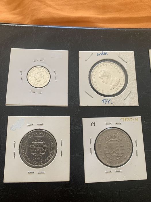 Lote moedas ultramarinas