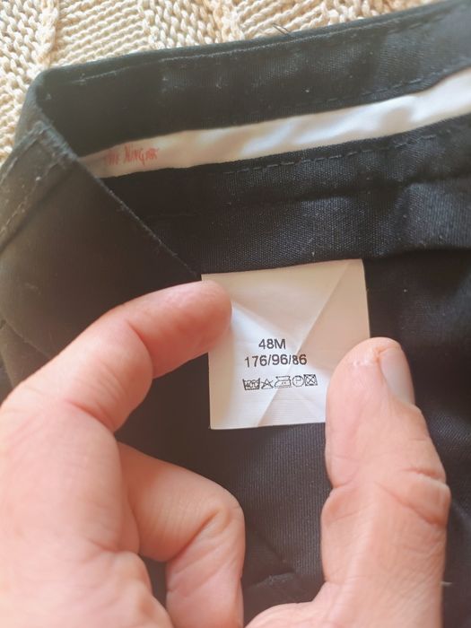 Garnitur męski czarny bdb