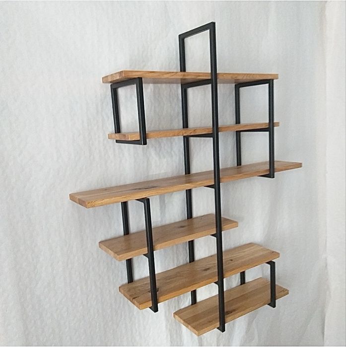 Półka loft indriustial dąb