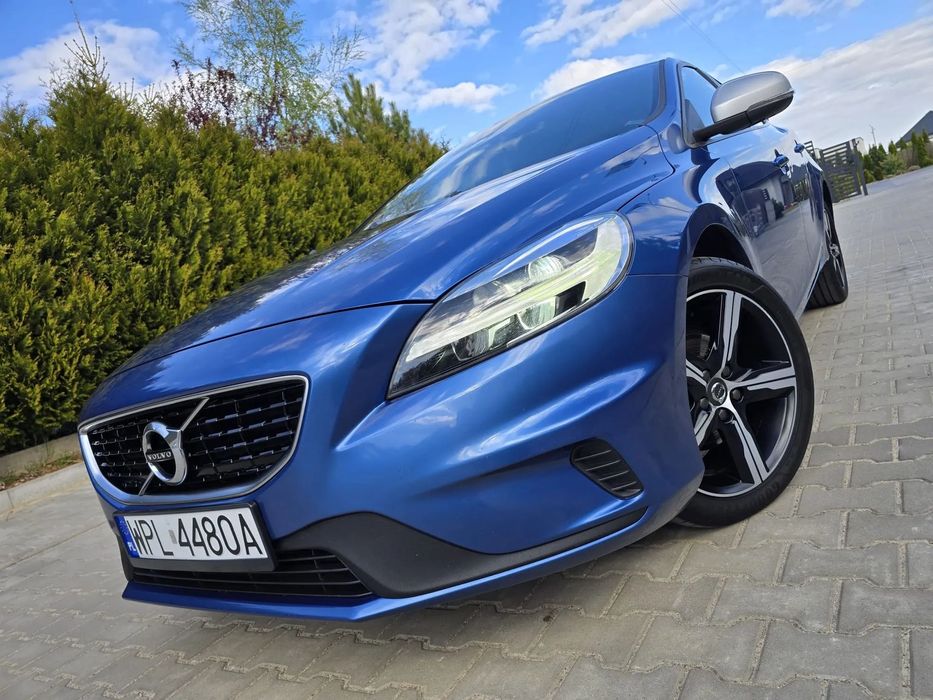 Volvo V40 Błekitne V40 R Design 2.0 Diesel 120 Ps Alu Pół Skóra Led