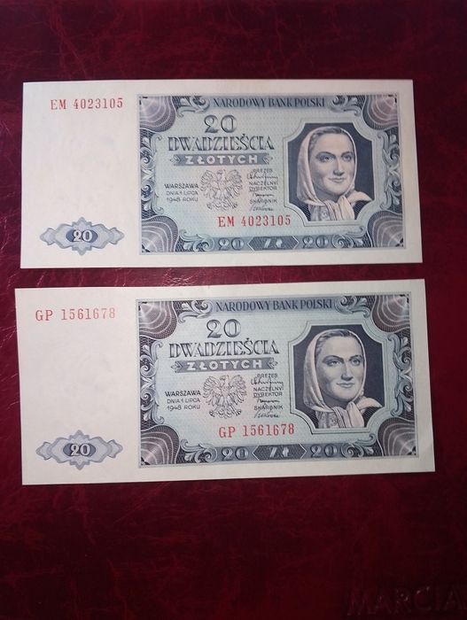 20 zł 1948 2sztuki