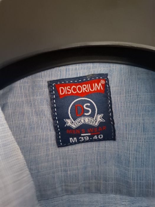 Męska koszula lniana – 97% len, 3% elastan