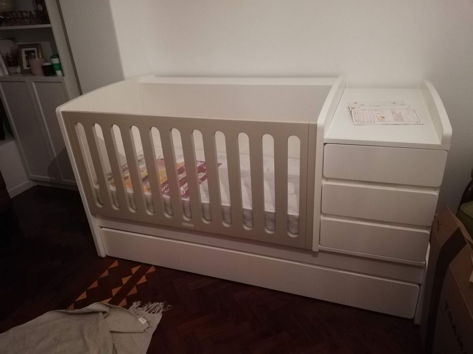 Berço convertível Trama + Cama Inferior Solteiro