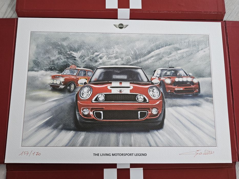 Druk kolekcjonerski - Mini "The Living Motorsport Legend"