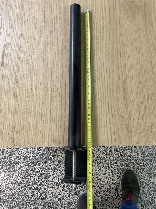 Suporte braço secretária c/ inclinação / rotação p/ 1 monitor 13”-27”