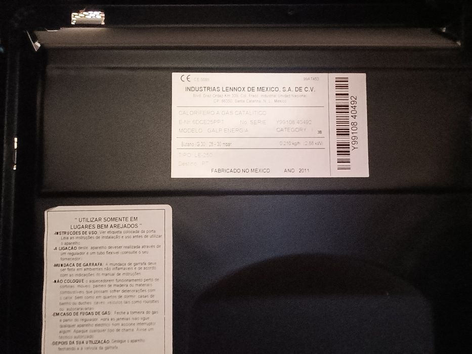 Aquecedor a gás doméstico