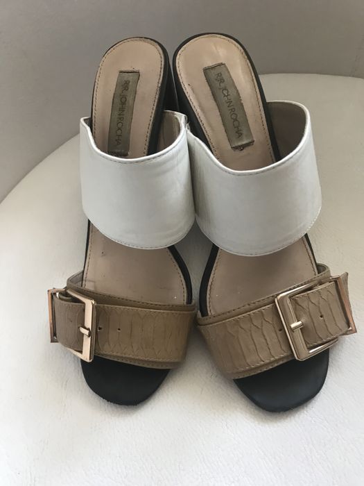 Klapki ze skóry RJR John Rocha r. 38/24